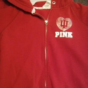 Vs pink full zip hoodie